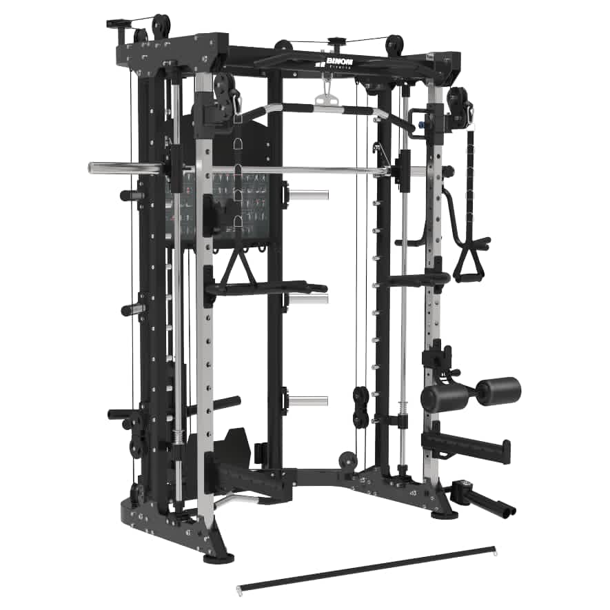 Binom Steel Force B9 Multigym, Leg Press, Double Pulley Disc Load, Power Rack, Multipower e Accessori